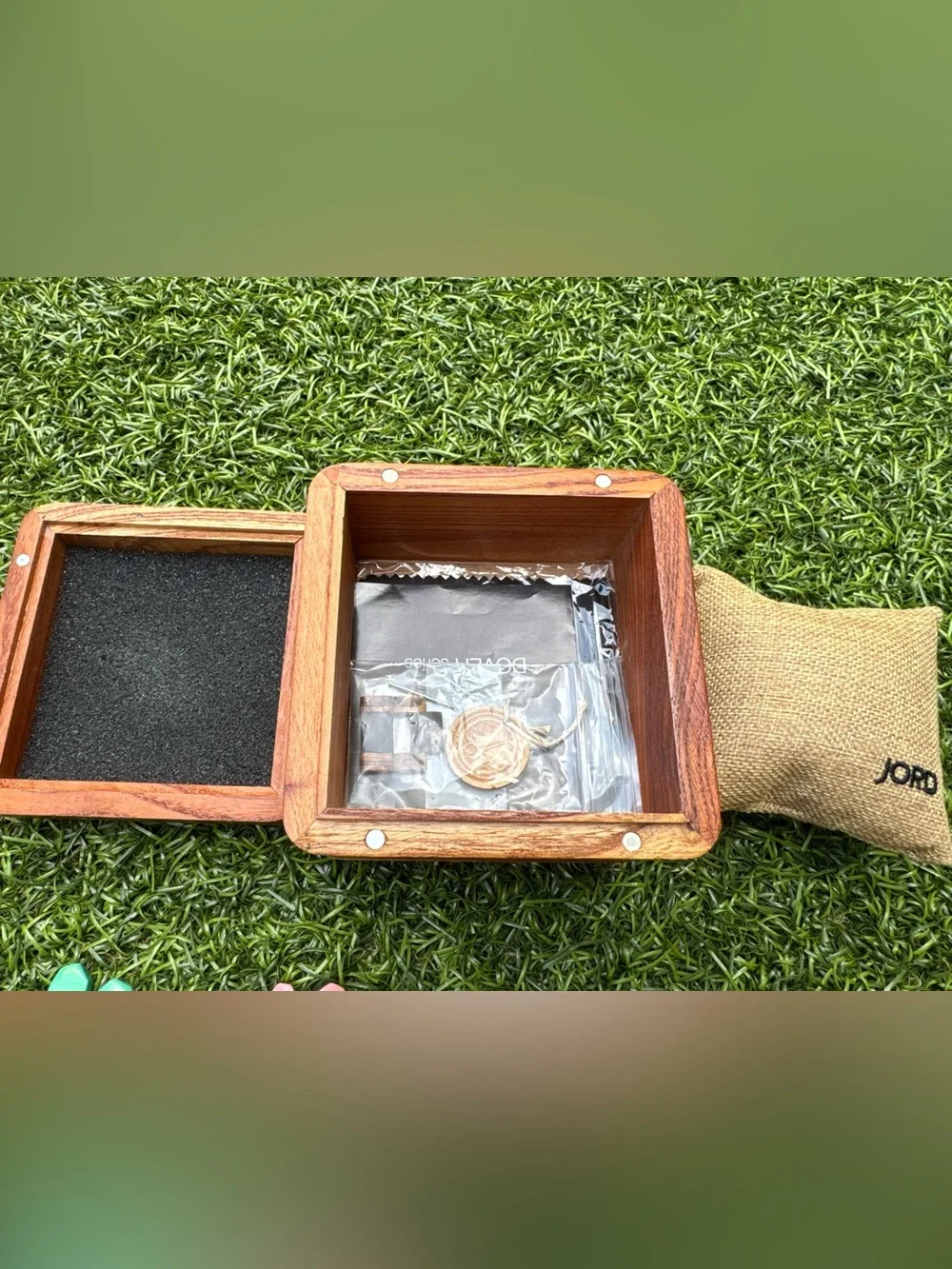 🕰️JORD Dover Series Wooden Watch Box Case with Links Pillow & Cloth